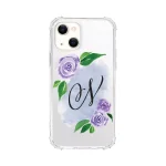 Essentials Apple iPhone 15 Monogram Clear Tough Edge Floral Script Case